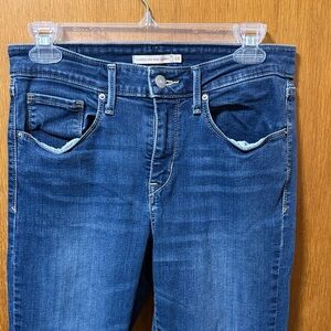 Levi's Dark Blue Classic Mid Rise Skinny Jeans